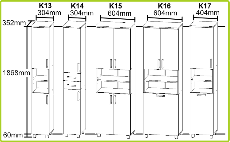 K13 - K17 koty